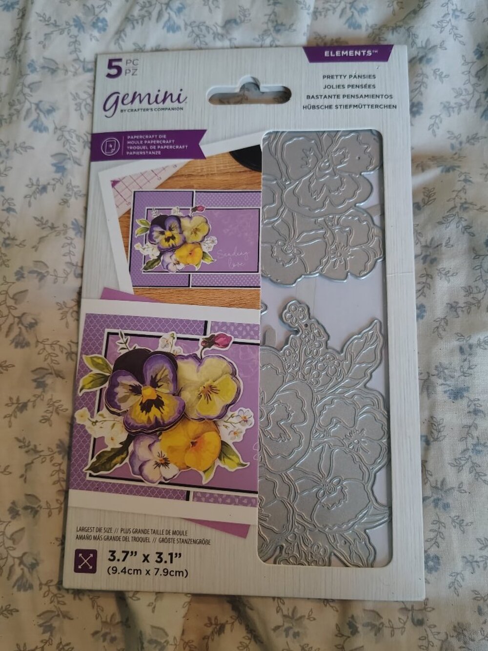 Gemini Elements Pretty Pansies Craft Die Set
